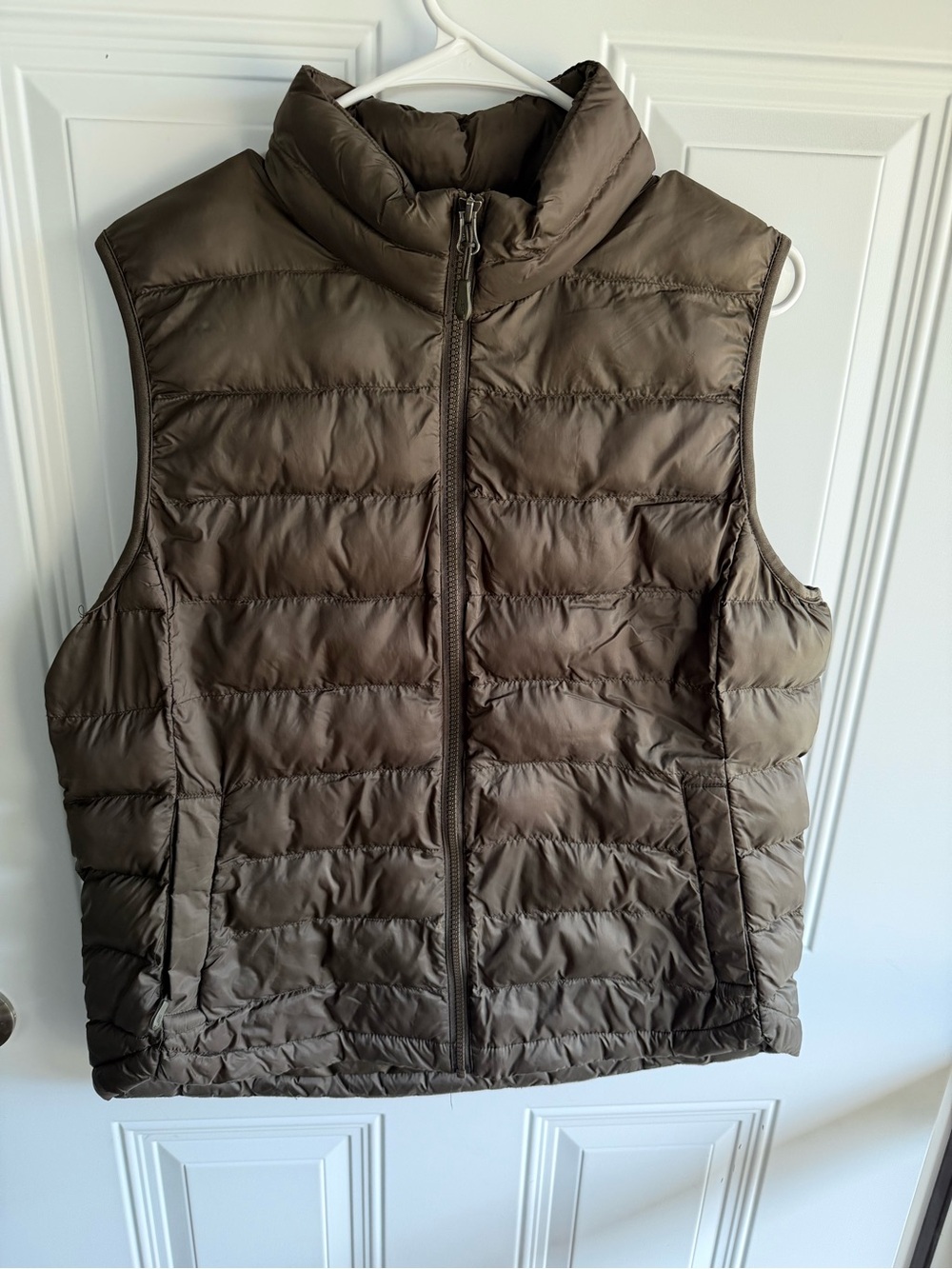 32 Degrees Quilted Puffer Vest in Olive Green